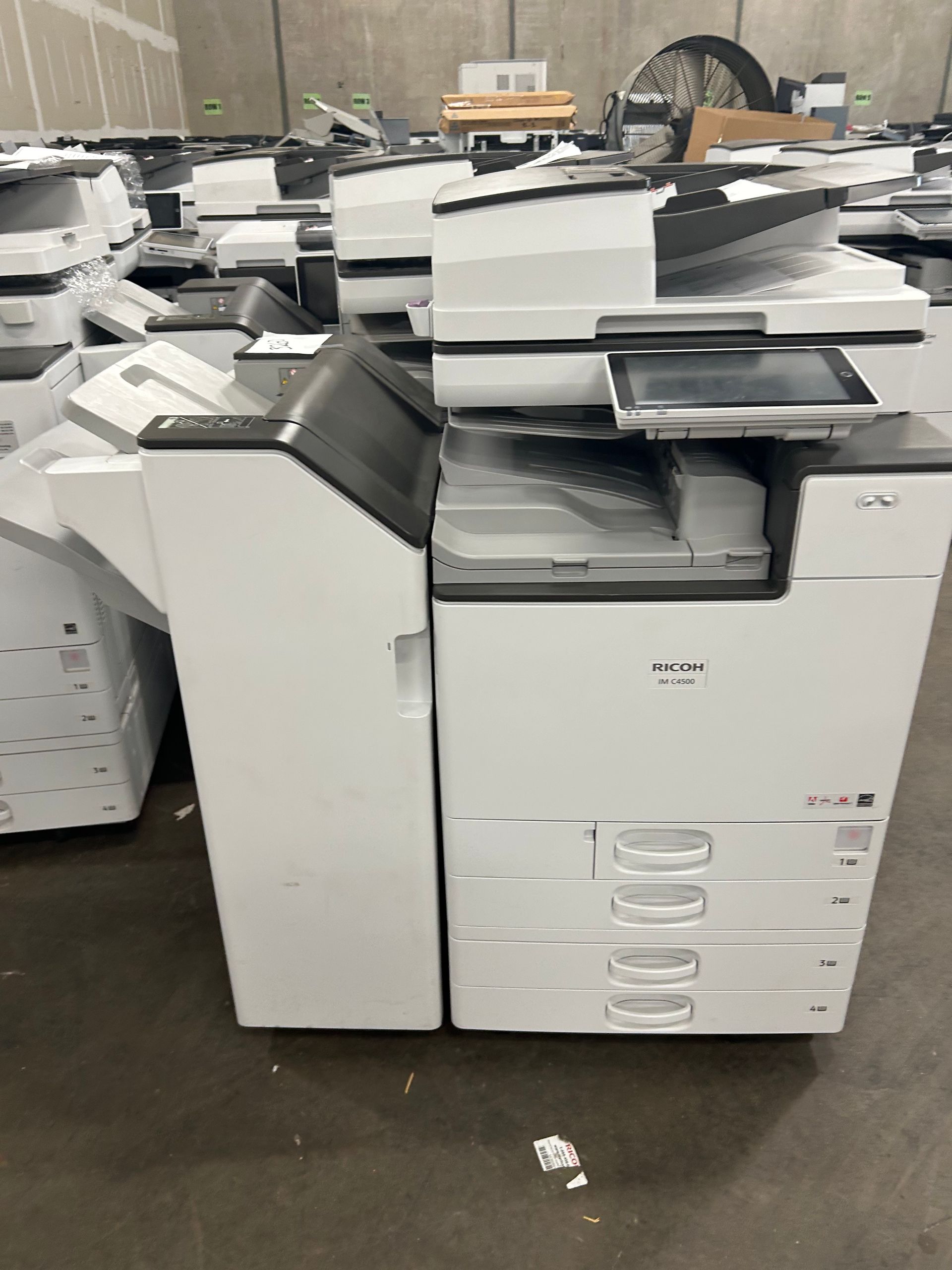 New office multifunction copier ready for delivery to a Dallas–Fort Worth business