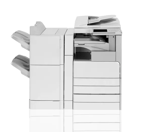 Office multifunction copier in a Dallas–Fort Worth business office