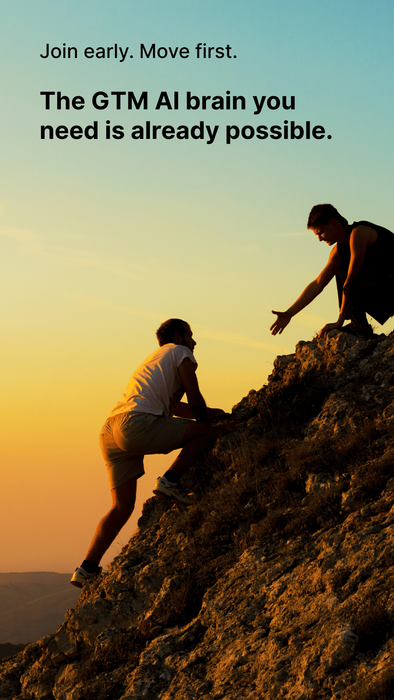 Climber helps teammate ascend — early adopters get a lift with Engageworks GTM engine.