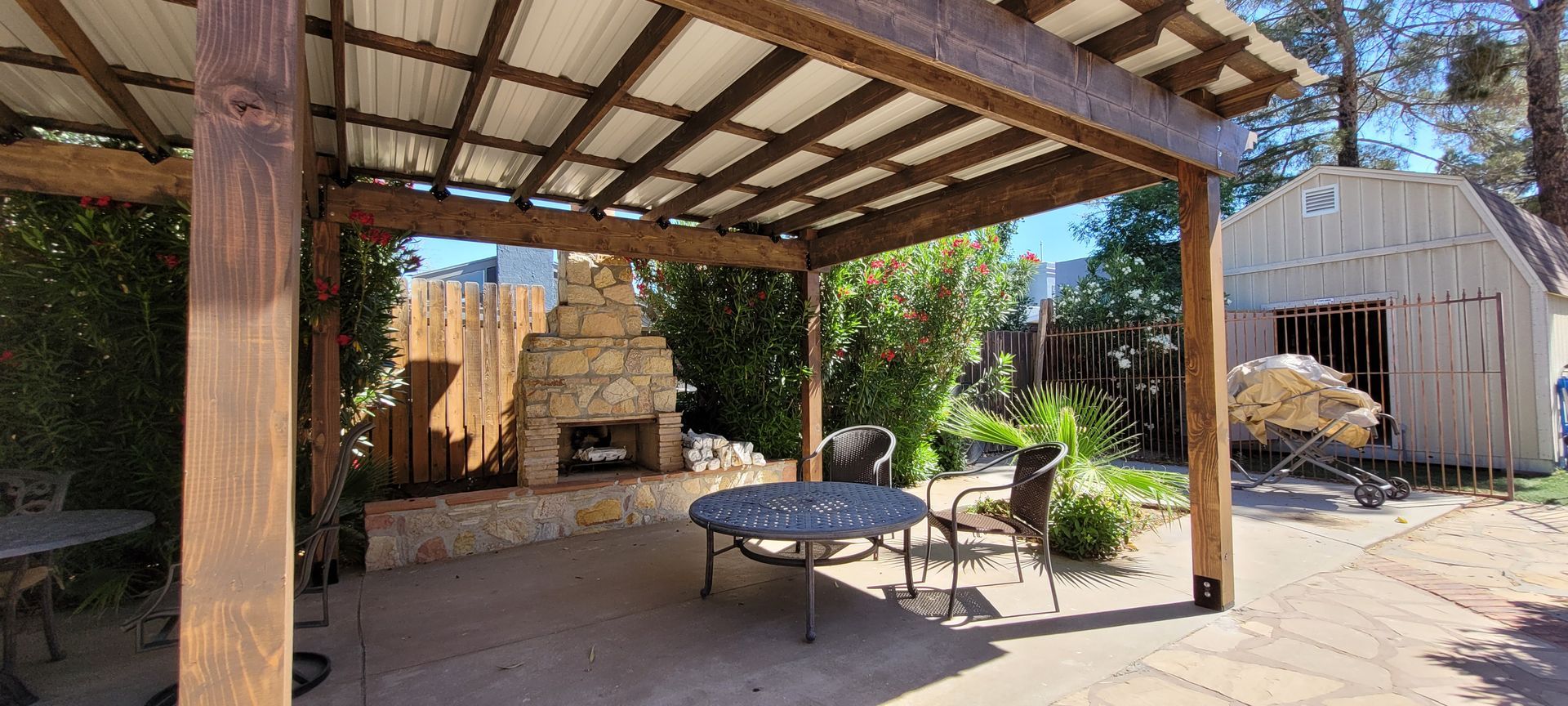 Pergola Steel Roof