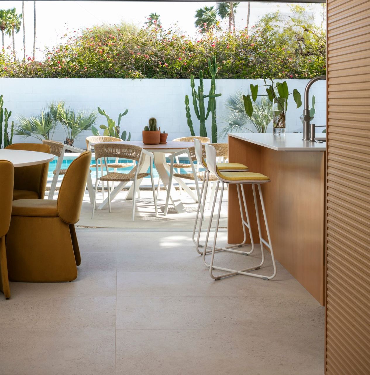 Living room of a home in Pioneertown designed by Dakota DesignWorks