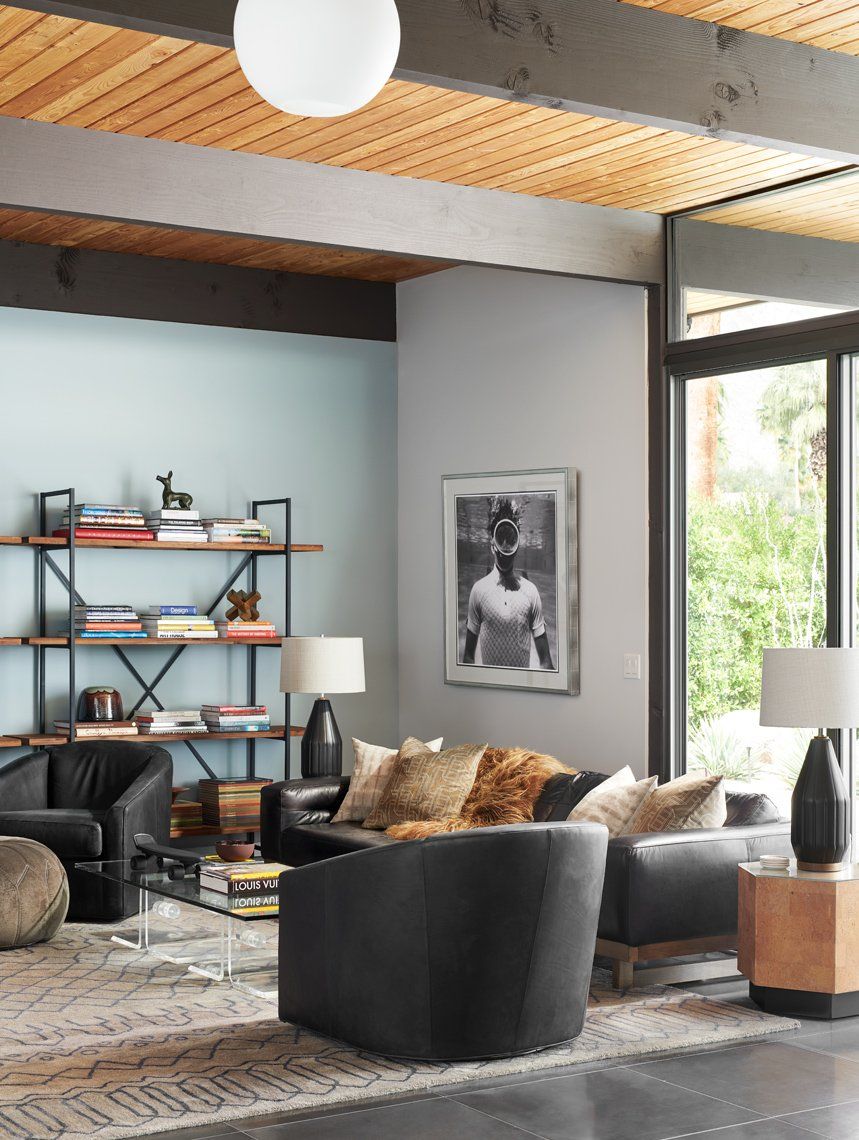 Living room of a house in Palm Springs designed by Dakota DesignWorks