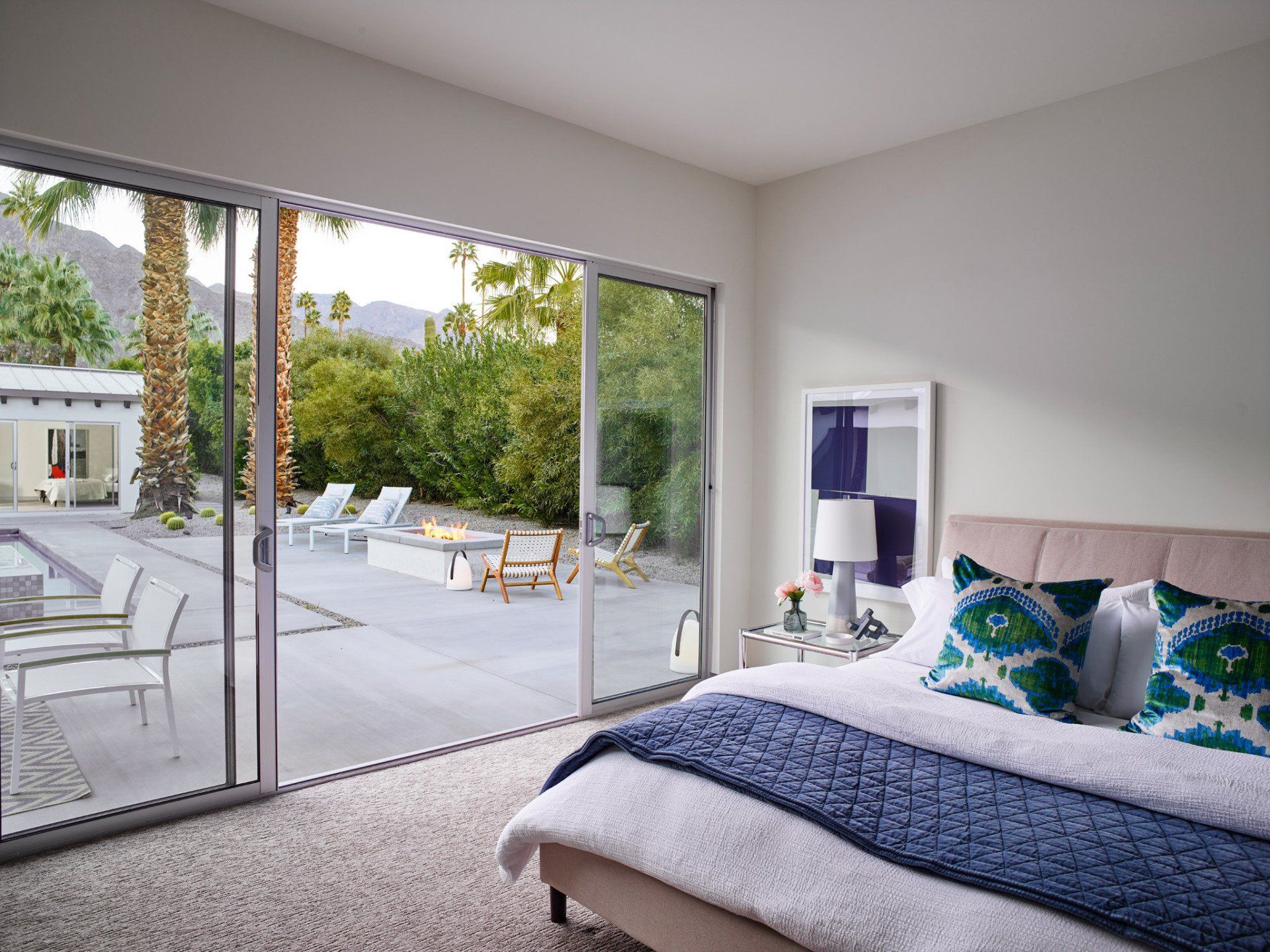 bedroom in palm springs designed by Dakota DesignWorks