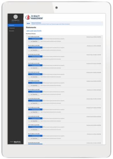 Owner Portal Screenshot