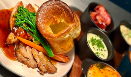 Boot & Shoe Bar & Kitchen Sunday Lunch with all the trimmings the best Sunday lunch in Rossendale