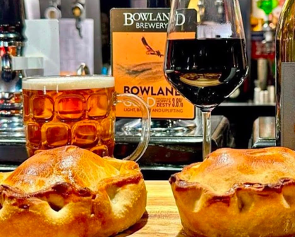 Pie & Pint Night (or House Wine or Soft Drink) Every Thursday 5-8pm £16pp at the Boot & Shoe, Waterfoot