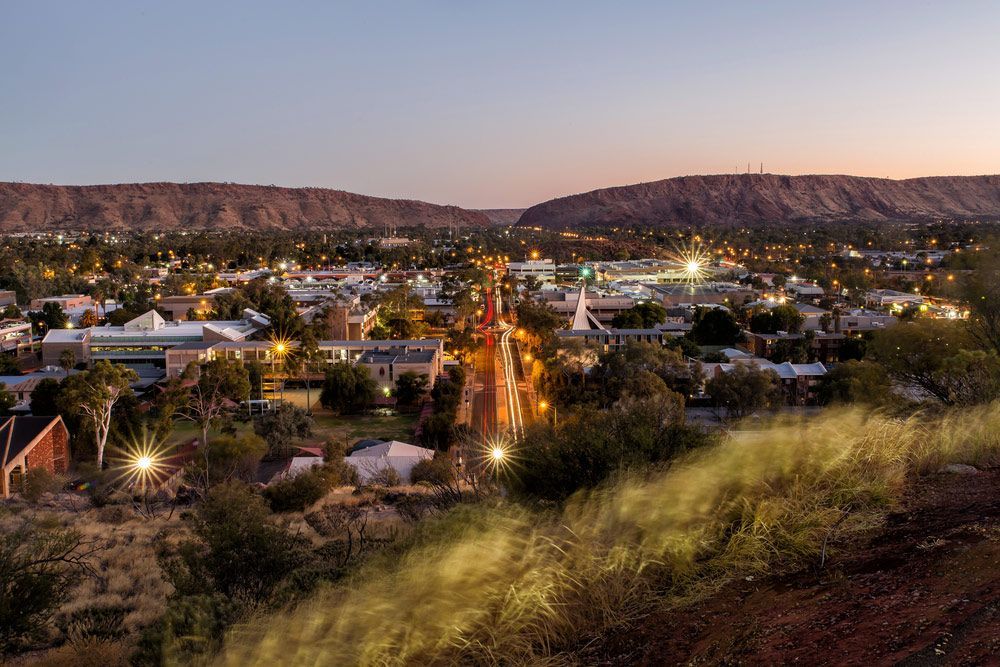 View Of Alice Spring At Sunset — Electrical And Air Conditioning in Alice Springs, NT
