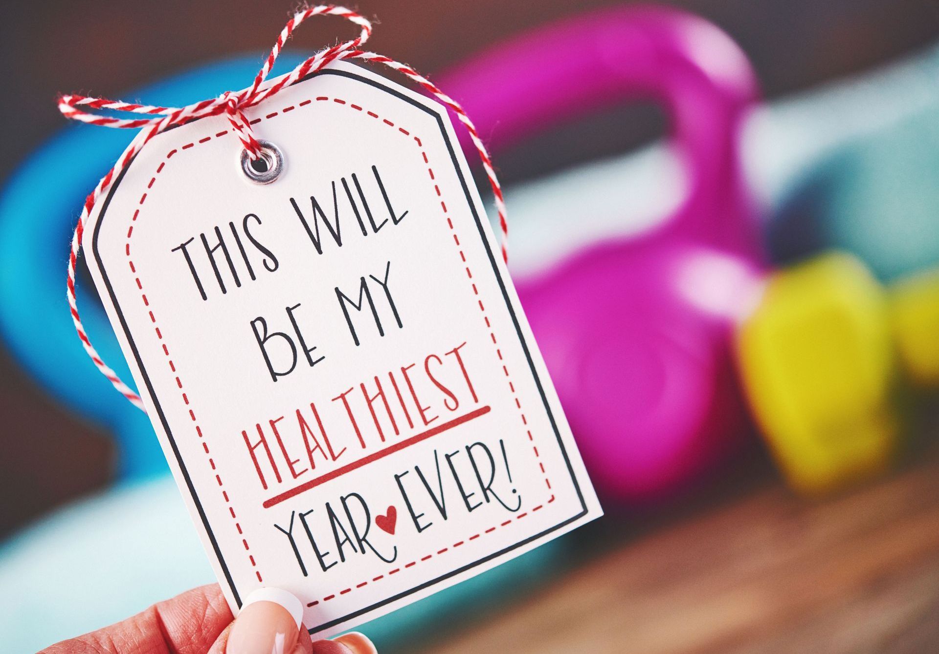 This is a picture for a blog about crushing your New Years health and fitness goals at Hustle and Heart this year.