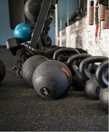 Functional training equipment at Hustle & Heart Fitness personal training studio Overland Park KS