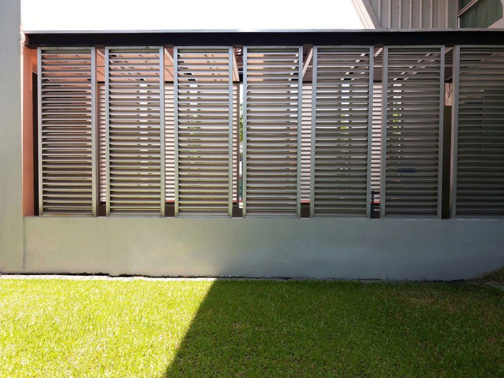 Aluminum Louver On The Wall For Ventilation With Horizontal — Lifestyle Aluminium Lattice in West End, QLD
