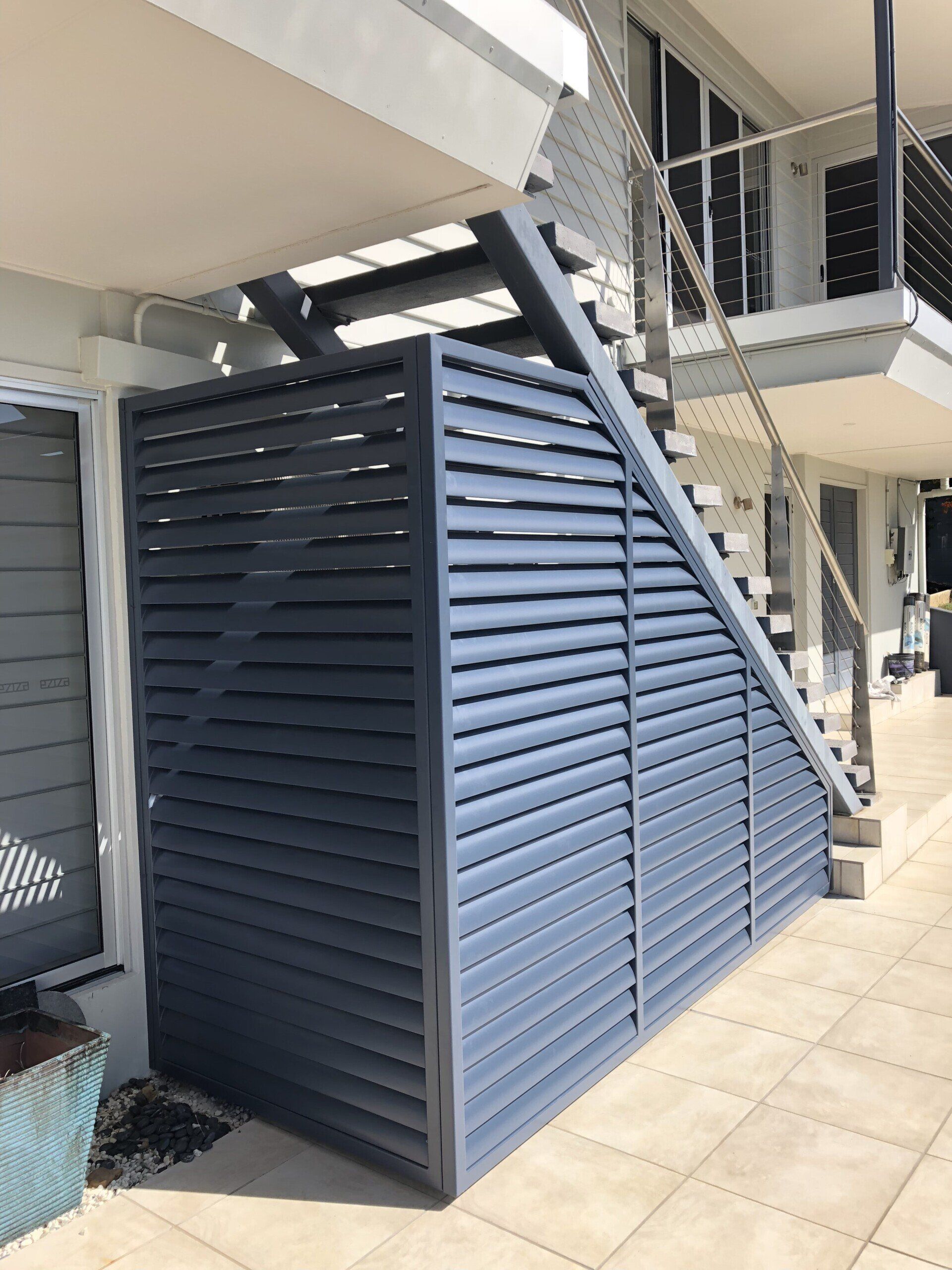 Lattice With Up/Downstairs Back — Lifestyle Aluminium Lattice in West End, QLD