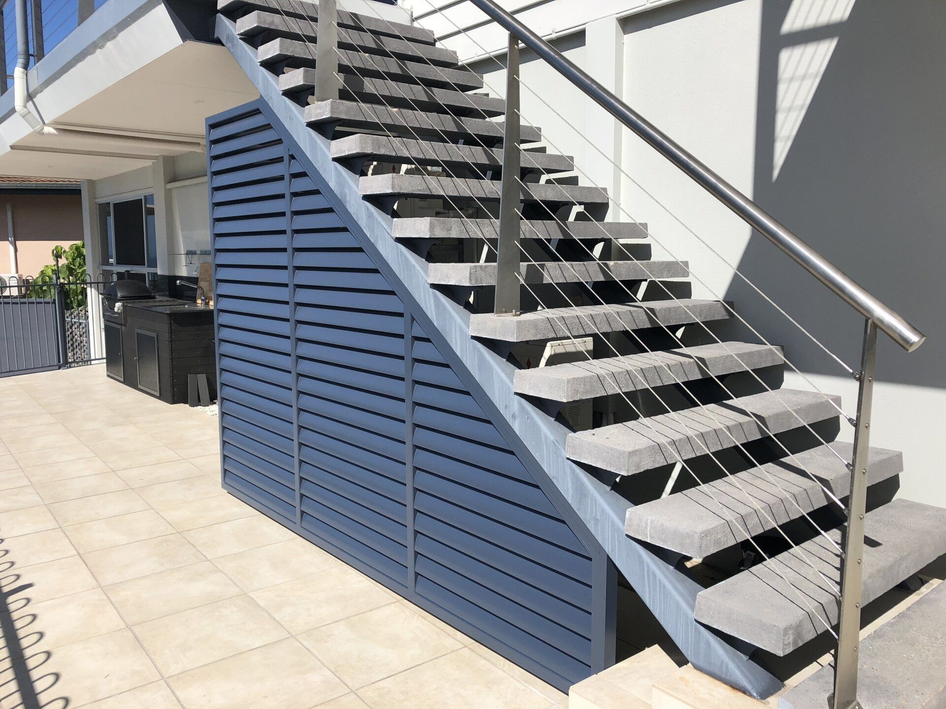 Lattice With Up/Downstairs — Lifestyle Aluminium Lattice in West End, QLD