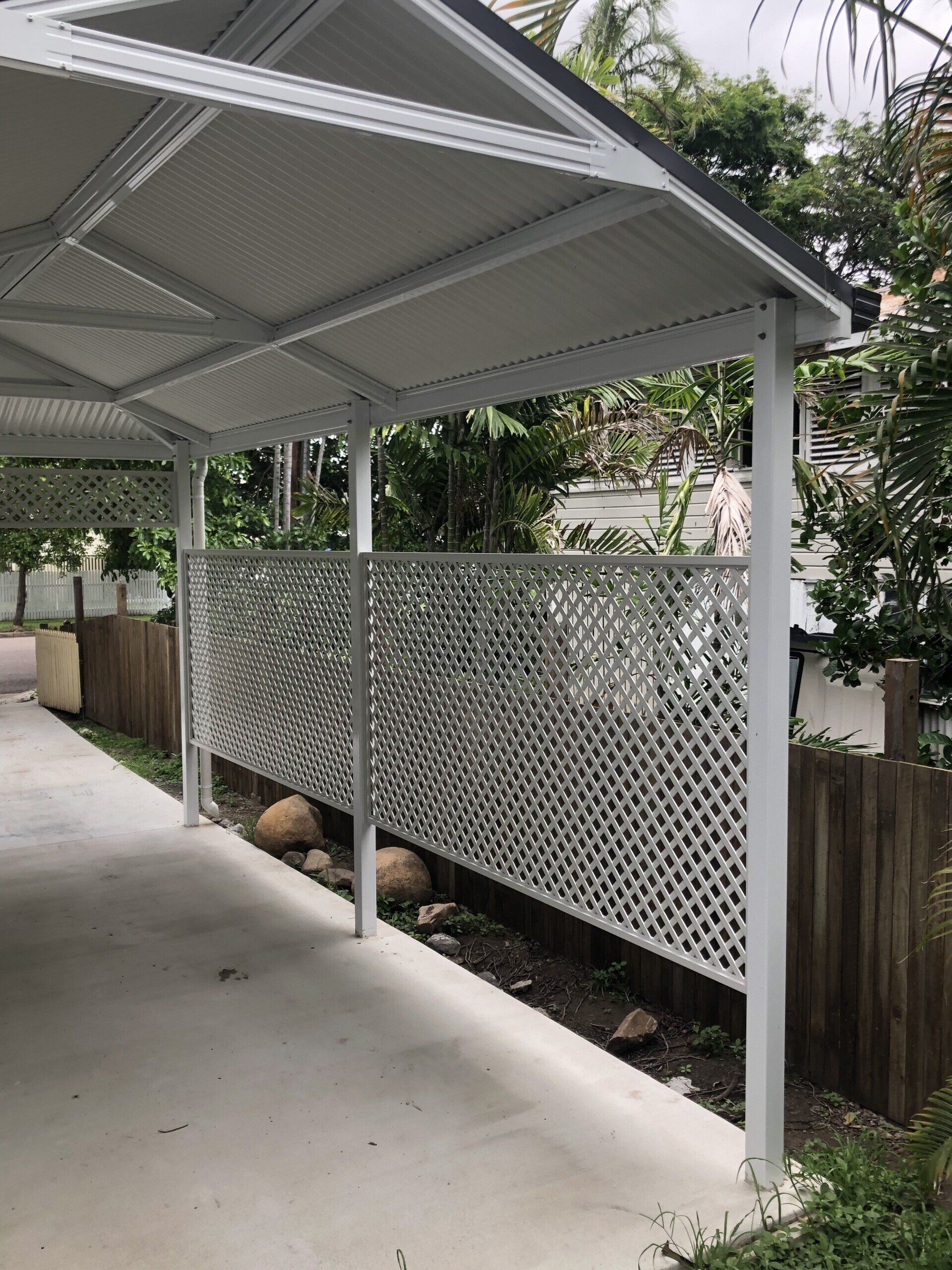Lattice Outside The House Side Right — Lifestyle Aluminium Lattice in West End, QLD