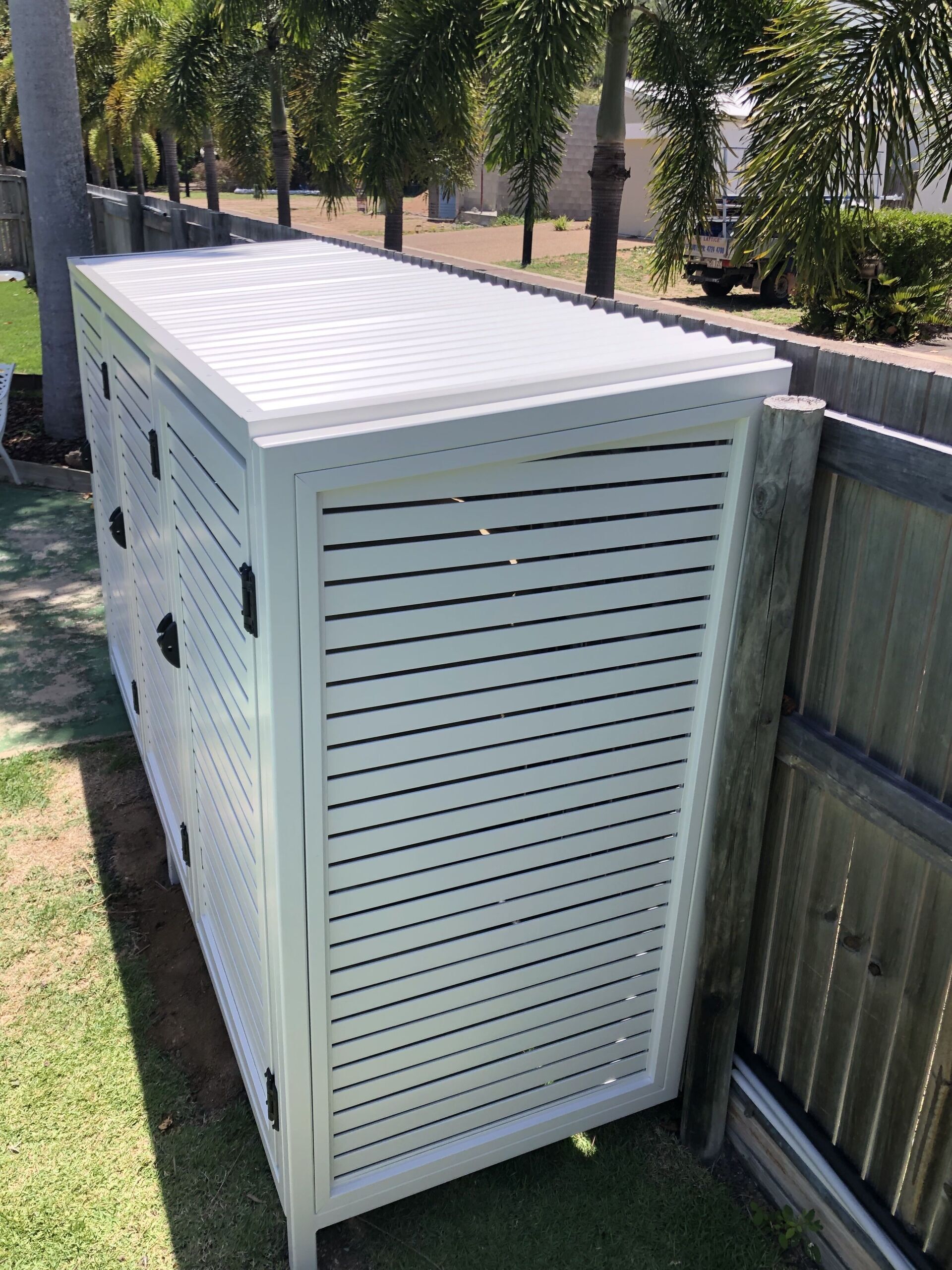 Big Cabinet Lattice Side Left — Lifestyle Aluminium Lattice in West End, QLD