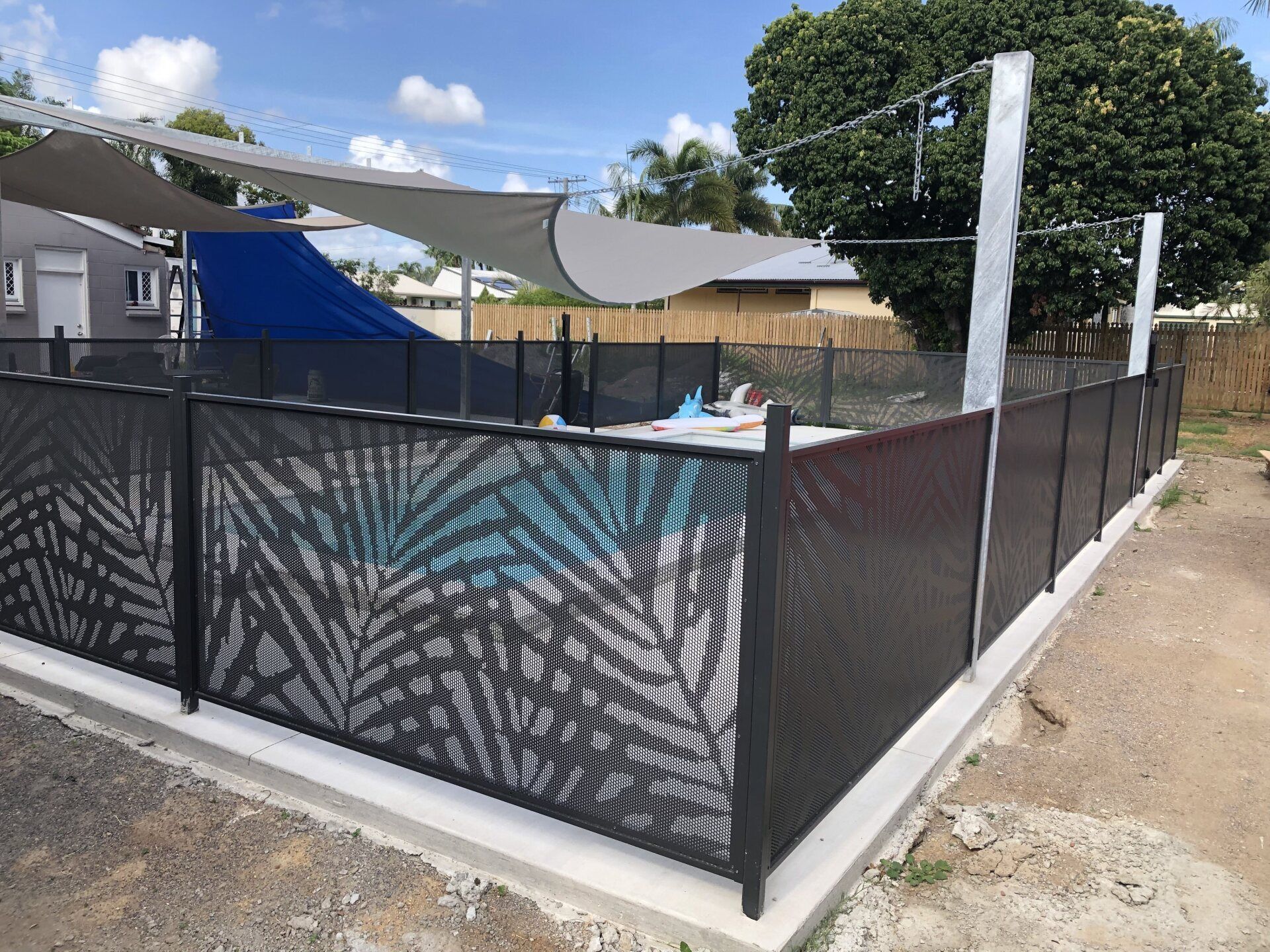 Fencing Aluminium With Pool — Lifestyle Aluminium Lattice in West End, QLD