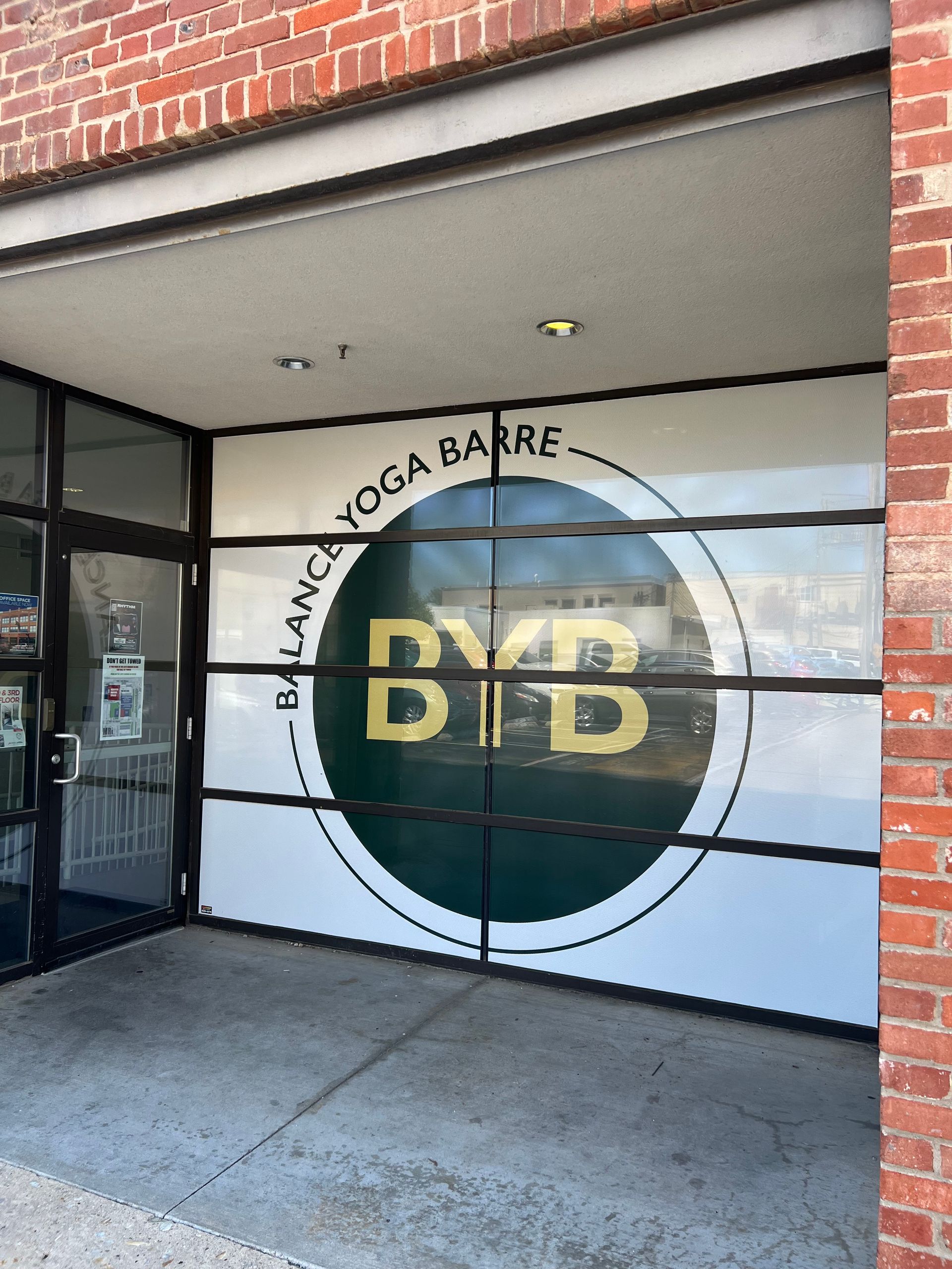 Exterior storefront entrance to 