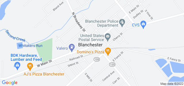 Map of business location