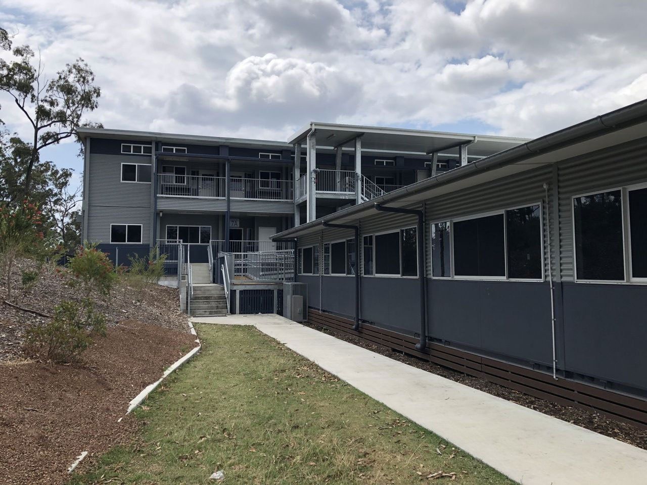 Image of Stainless steel security screens installed on school windows by Craig from Amsafe Security Screens, Sunshine Coast