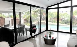 Image of stainless steel screened patio enclosure — Sunshine Coast, QLD — Amsafe Security