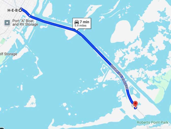 Driving directions map