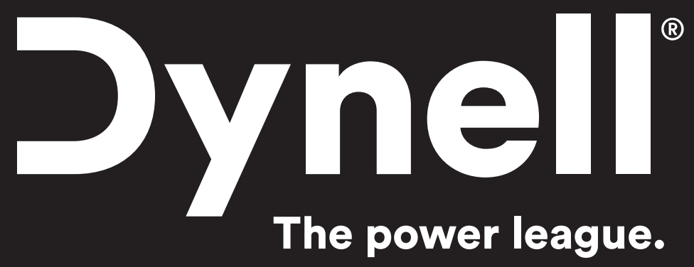 Un logo noir et blanc pour Dynell, la Power League