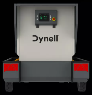 Une boîte Dynell avec un écran dessus