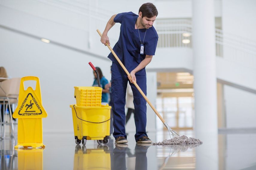 Trattamento di pavimenti in marmo
