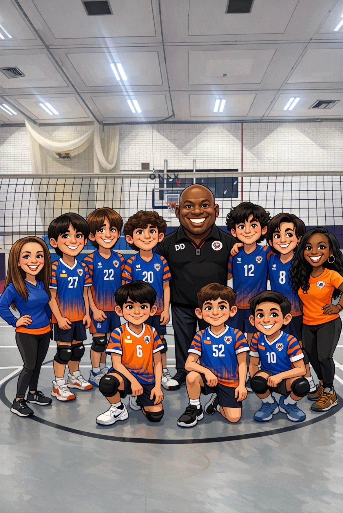 Junior Players as a Cartoon