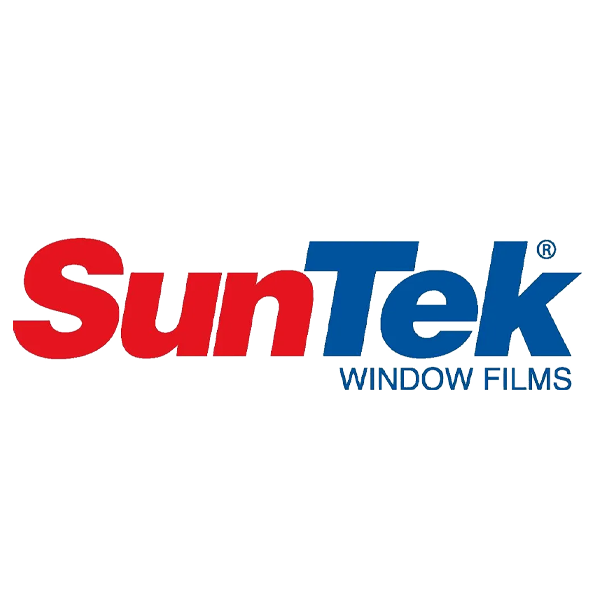 SunTek Window Films logo in red and blue text on a white background