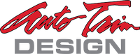 Auto-Tirm Design logo with red script text above gray block lettering