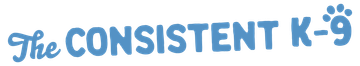 The consistent k-9 logo is blue on a white background
