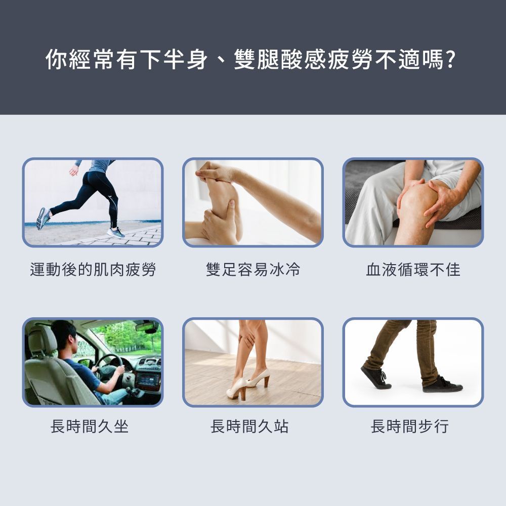 Panasonic 國際牌 溫感氣動足腿按摩靴 EW-RA190  柔霧灰
