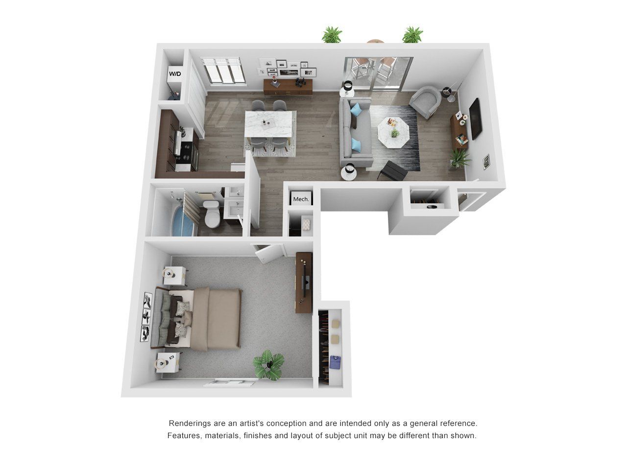 Park Place Apartments kitchen photo