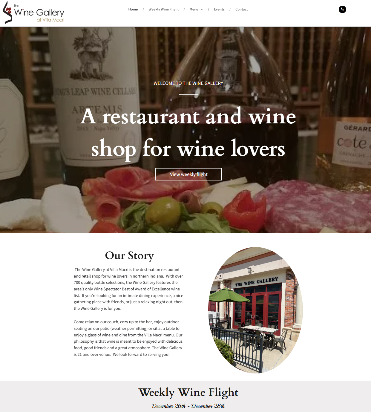 The Wine Gallery at Villa Macri