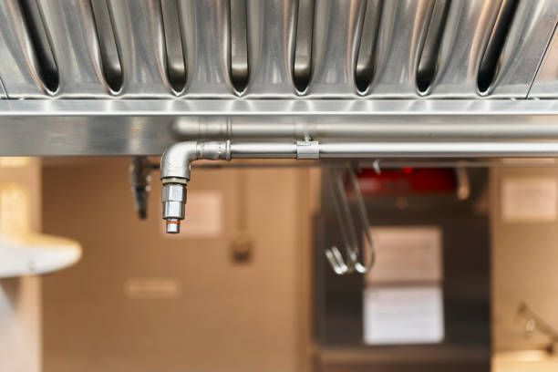 Commercial kitchen fire nozzle.