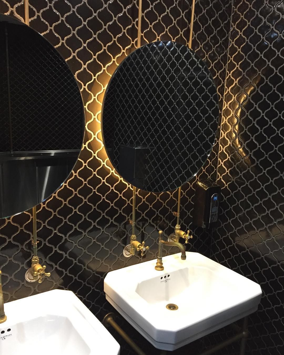 A Dark tiled bathroom with LED lights — Seeto Tiling in Fingal Bay, NSW