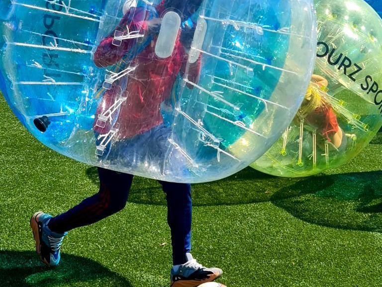 Bubble voetbal huren