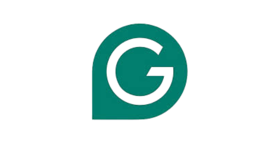 Logotipo do Grammarly, uma ferramenta de escrita com inteligência artificial.