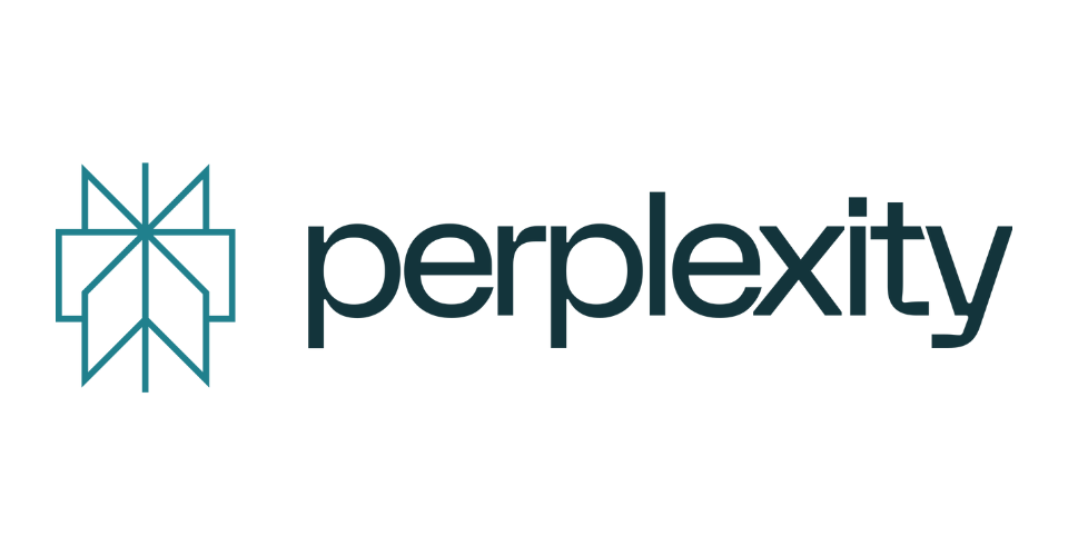 Logotipo da ferramenta Perplexity AI, um motor de busca e respostas baseado em IA