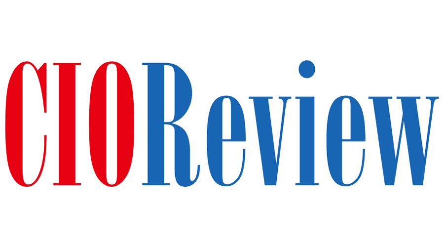 Um logotipo vermelho, branco e azul para revisão do cio