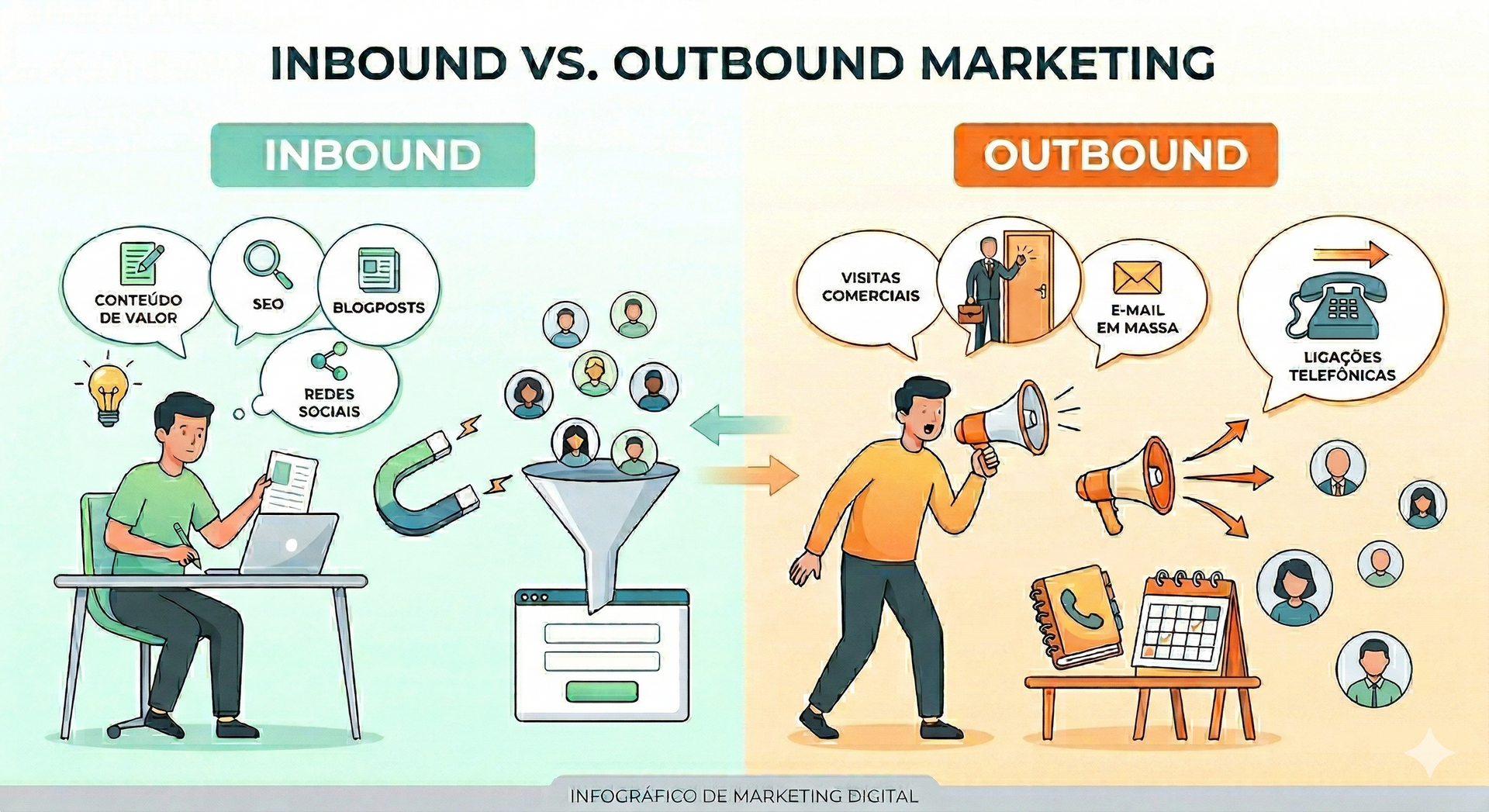 Qual a diferença entre Inbound e Outbound?