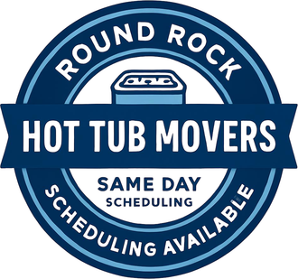 Hot tub moving crew using spa dolly for safe residential transport