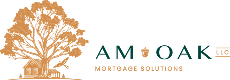 A logo for a company called am oak mortgage solutions