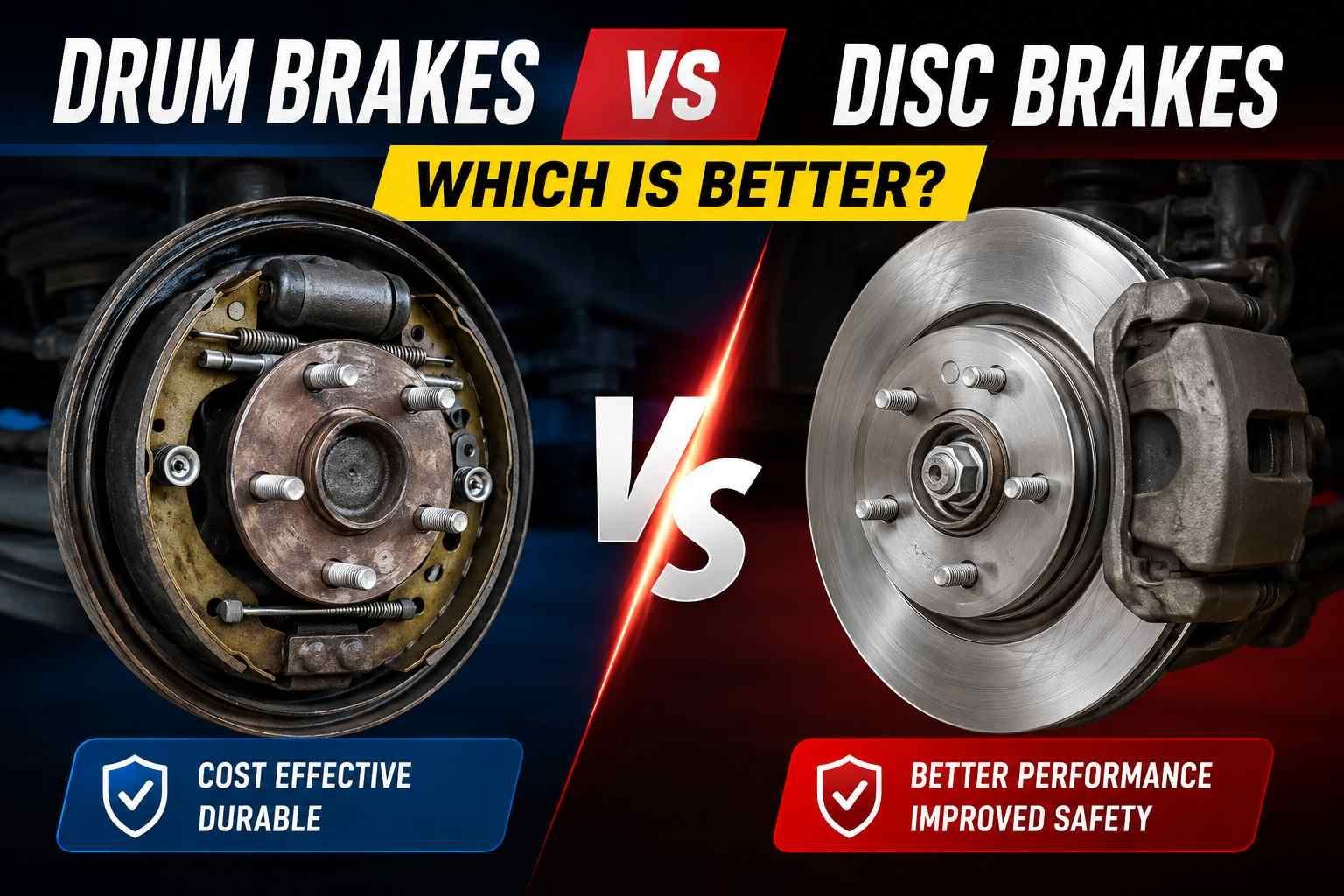 Drum Brakes vs Disc Brakes: Which Is Better?
