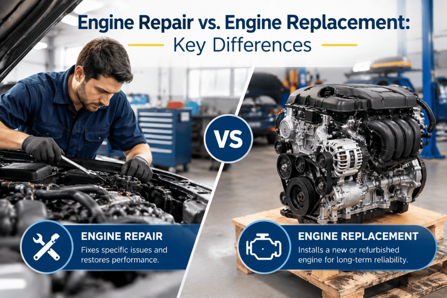 Engine Repair vs. Engine Replacement: Key Differences