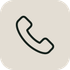 Phone handset icon on a beige rounded square background