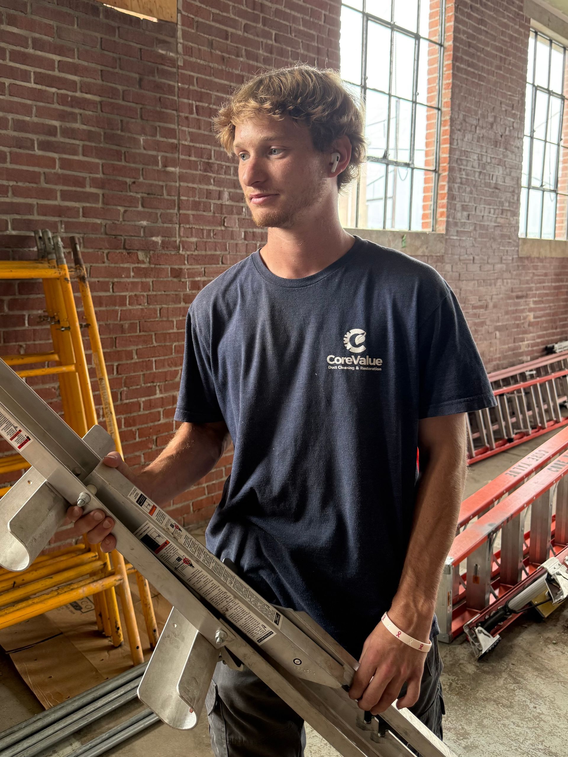 A photo of a Core Value crew member