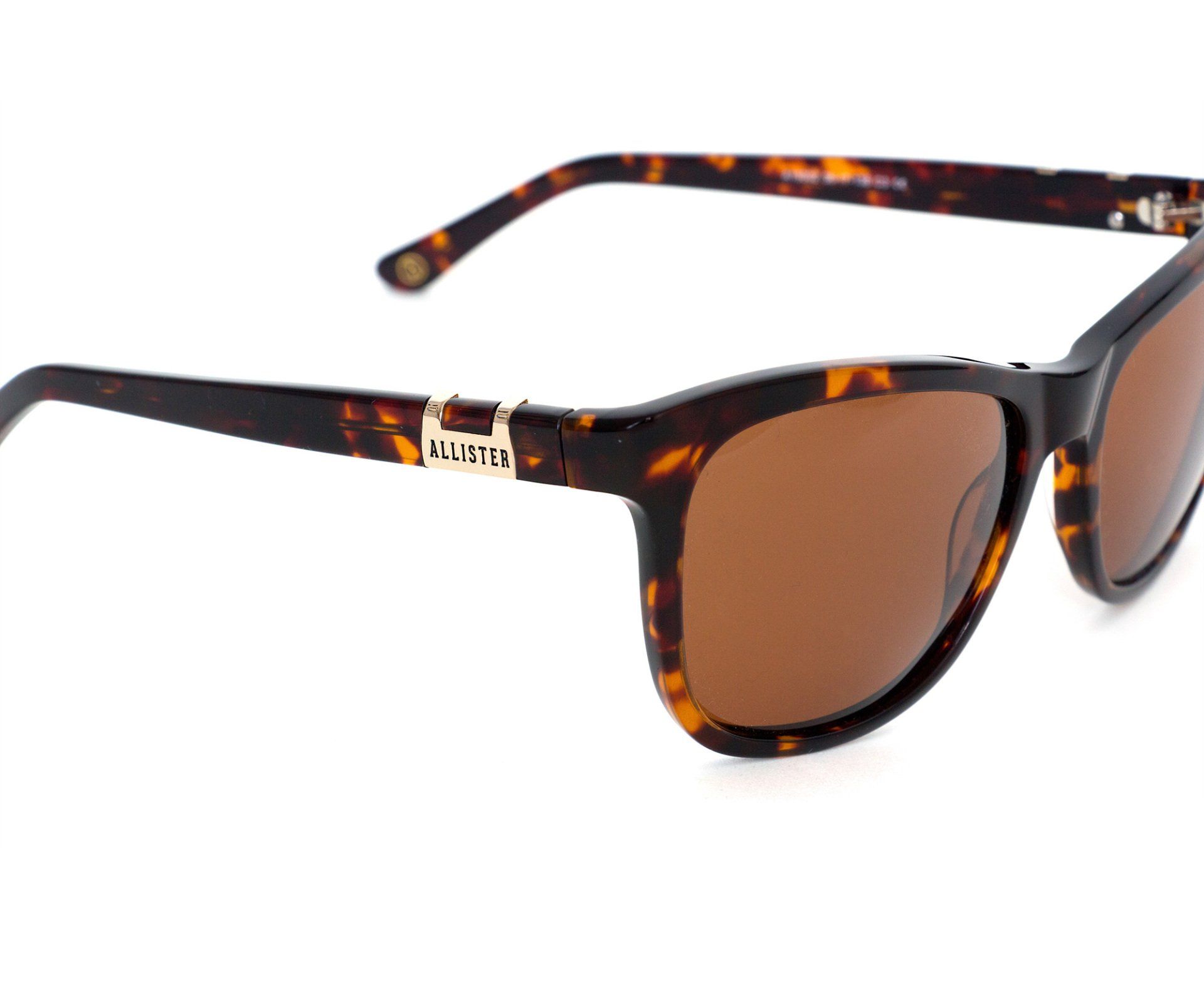 Tortoiseshell sunglasses with brown lenses.