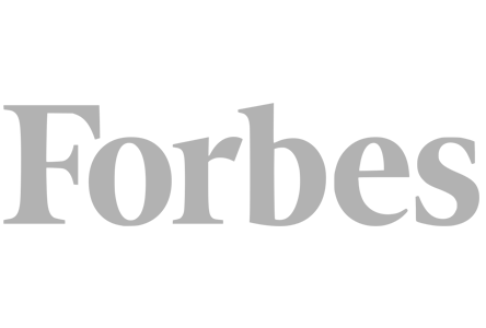 Forbes logo in gray.