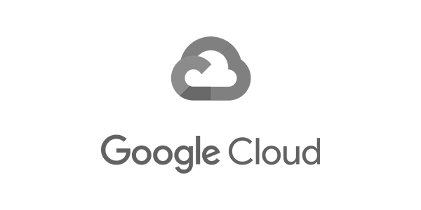 Google Cloud logo, gray cloud icon above the words "Google Cloud".